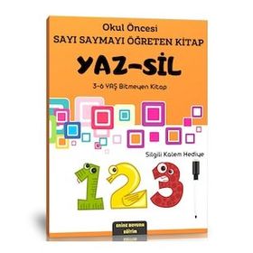 Okul Öncesi Sayı Saymayı Öğreten Yaz Sil Kitabı