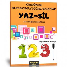 Okul Öncesi Sayı Saymayı Öğreten Yaz Sil Kitabı