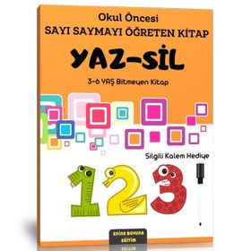 Okul Öncesi Sayı Saymayı Öğreten Yaz Sil Kitabı