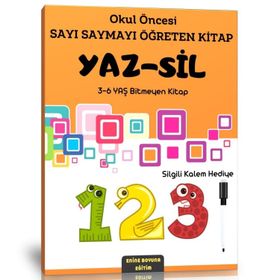 Okul Öncesi Sayı Saymayı Öğreten Yaz Sil Kitabı