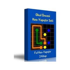 Okul Öncesi Süper Kes Yapıştır Kitap Seti 3 Spiralli Kitap