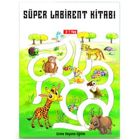 Okul Öncesi Süper Labirent Kitabı Enine Boyuna Eğitim