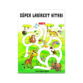 Okul Öncesi Süper Labirent Kitabı Enine Boyuna Eğitim