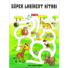 Okul Öncesi Süper Labirent Kitabı Enine Boyuna Eğitim