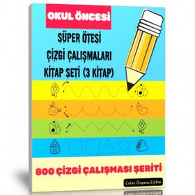 Okul Oncesi Süper Ötesi Çizgi 3 Kitap Enine Boyuna Eğitim