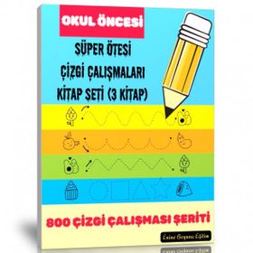 Okul Oncesi Süper Ötesi Çizgi 3 Kitap Enine Boyuna Eğitim