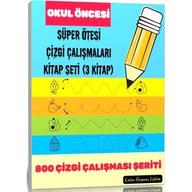 Okul Oncesi Süper Ötesi Çizgi 3 Kitap Enine Boyuna Eğitim