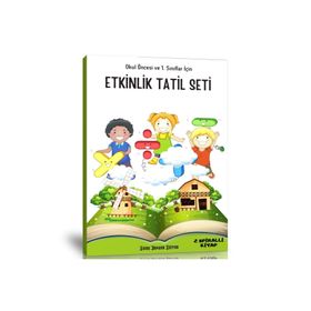 Okul Öncesi ve 1. Sınıflar İçin Etkinlik Tatil Seti 2 Kitap Enine Boyuna Eğitim