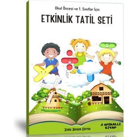 Okul Öncesi ve 1. Sınıflar İçin Etkinlik Tatil Seti 2 Kitap Enine Boyuna Eğitim