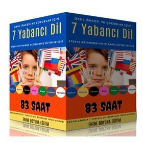 Okul Öncesi ve Çocuklar İçin 7 Yabancı Dil Eğitim Seti