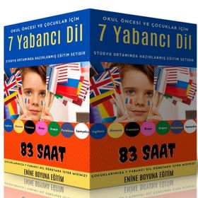 Okul Öncesi ve Çocuklar İçin 7 Yabancı Dil Eğitim Seti