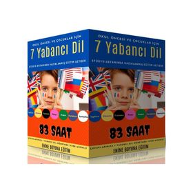 Okul Öncesi ve Çocuklar İçin 7 Yabancı Dil Eğitim Seti