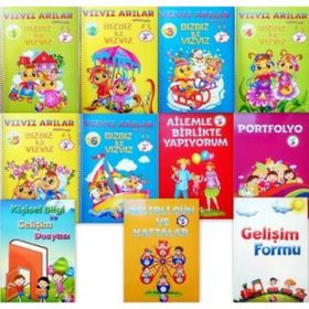 Okul Öncesi Vızvız Arılar Eğitim Seti 9 Kitap - Beyaz Pusula Yayınları