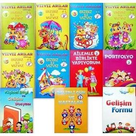 Okul Öncesi Vızvız Arılar Eğitim Seti 9 Kitap - Beyaz Pusula Yayınları