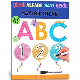 Okul Öncesi Yaz-Sil Egitim Kitabı Enine Boyuna Eğitim