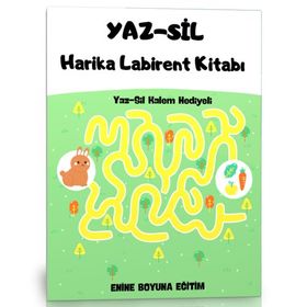 Okul Öncesi YAZ-SİL Harika Labirent Kitabı Enine Boyuna Eğitim