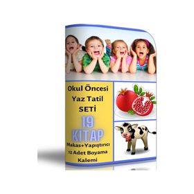 Okul Öncesi Yaz Tatil Seti 19 Fasikül Kitap Enine Boyuna Eğitim