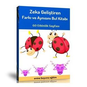 Okul Öncesi Zeka Geliştiren Farkı ve Aynısını Bul Kitabı