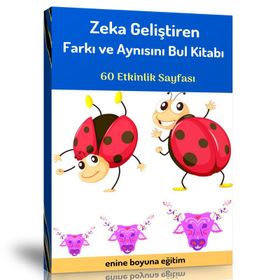 Okul Öncesi Zeka Geliştiren Farkı ve Aynısını Bul Kitabı