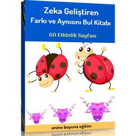 Okul Öncesi Zeka Geliştiren Farkı ve Aynısını Bul Kitabı