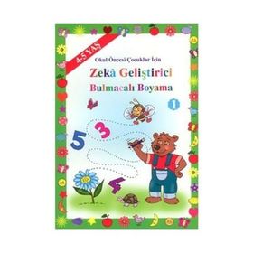 Okul Öncesi - Zeka Geliştirici Bulmacalı Boyama 1 - Asım Uysal Mürşide Uysal