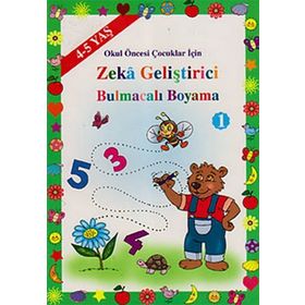 Okul Öncesi - Zeka Geliştirici Bulmacalı Boyama 1 - Asım Uysal Mürşide Uysal