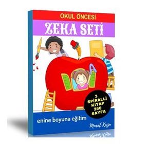 Okul Öncesi Zeka Seti 3 Spiralli Kitap