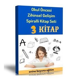 Okul Öncesi Zihinsel Gelişim Spiralli Kitap Seti 3 Spiralli Kitap