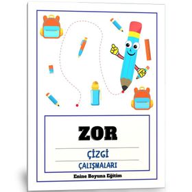 Okul Öncesi Zor Çizgi Enine Boyuna Eğitim