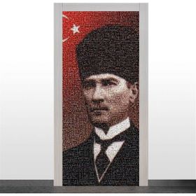 Okularenkkat Beyaz Bayrak ve Atatürk Kapı Giydirme