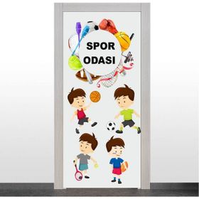 Okularenkkat Spor Odası Beyaz Kapı Giydirme