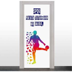 Okularenkkat Spor Odası Beyaz Kapı Giydirme