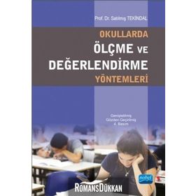 OKULLARDA ÖLÇME VE DEĞERLENDIRME YÖNTEMLERI - SATILMIŞ TEKINDAL