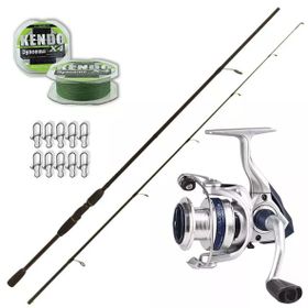 Okuma ARIA-C4000A Spin Makine+G-Power 2.40 cm 15-40 gr Spin Olta Seti
