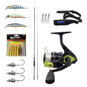 Okuma Azaki Spin 274 cm 12-35 gr 2 Parça Spin Kamışı + Okuma Fin Chaser X FNX-40NG Blue 1BB Olta Makinesi Levrek-Çipura Spin Olta Seti