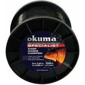 Okuma Carp 1200 mt 25,00 lb 11,36 kg 0,40 mm Camou Misina