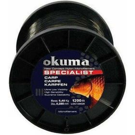 Okuma Carp 1200 mt 28,00 lb 12,73 kg 0,43 mm Camou Misina