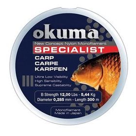 Okuma Carp Serisi 300 m Koyu Yeşil 0.34 Misina