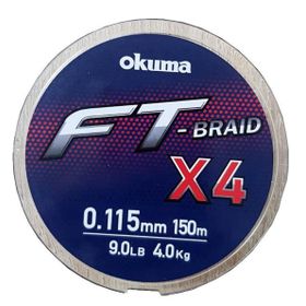 Okuma Ft-4 Braided Line 0,130 mm 150 mt Grey Örgü İp