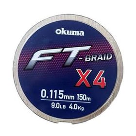 Okuma FT-4 Braided Line 150 mt 0.280 mm Grey Örgü İp