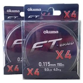 Okuma FT-4 Braided Line 150 mt 0.280 mm Grey Örgü İp