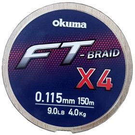 Okuma Ft-4 Braided Line 150 mt 0,330 mm Grey Orgu İp