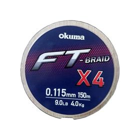 Okuma Ft-4 Braided Line 150 mt 0,330 mm Grey Orgu İp