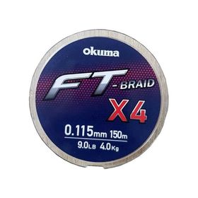 Okuma Ft-4 Braided Line 150 mt 0,330 mm Grey Orgu İp