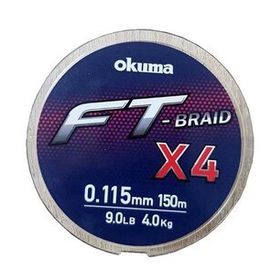 Okuma Ft-4 Braided Line 150 mt Grey Örgü İp Misina