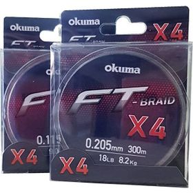 Okuma FT-4 Braided Line 300 mt 0.280 mm Grey Örgü İp Misina