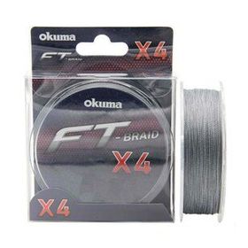 Okuma FT-X4 Braided Line 150 mt 0.165 mm Grey Örgü İp Olta Misinası