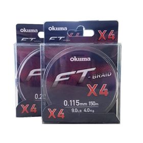 Okuma FT-X4 Braided Line 150 mt 0.165 mm Grey Örgü İp Olta Misinası