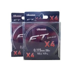 Okuma FT-X4 Braided Line 150 mt 0.165 mm Grey Örgü İp Olta Misinası