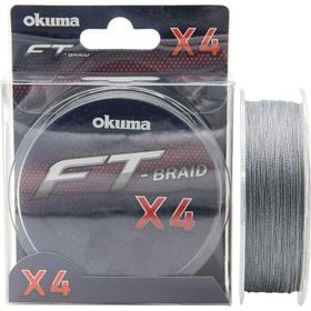Okuma FT-X4 Braided Line 150 mt 0.165 mm Grey Örgü İp Olta Misinası